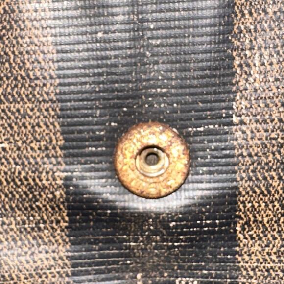 Authentic FENDI Vintage Crossbody Phone Pouch Bag Brown Black Canvas - Picture 14 of 14